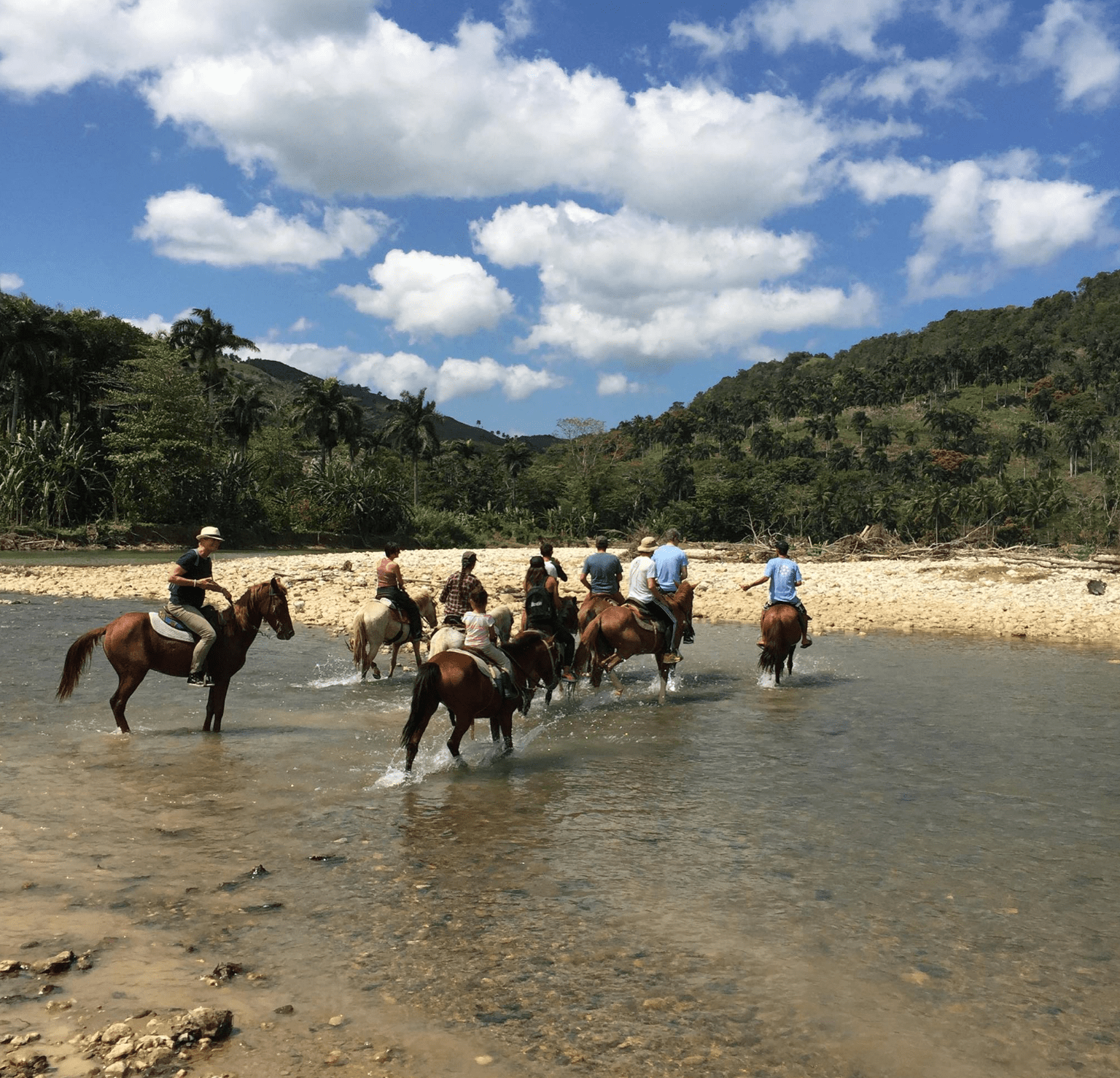 Horseback riding on Cabarete beach